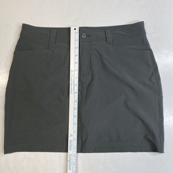 Eddie Bauer Active Skort Womens 8 Golf Tennis Gray Pockets Skirt/Shorts EUC - Picture 4 of 10